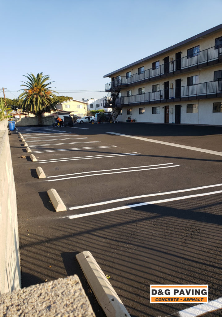 D&G Paving - after picture: a local South Bay apartment complex